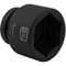 Dynamic 1" Drive Standard Socket, Black Phosphate, Tools 2-1/16" X 1" Drive, 6 Point Standard Length D025366 - alternate 4